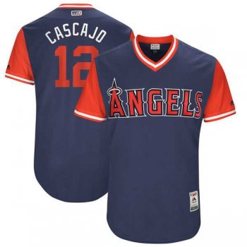 Men's Los Angeles Angels #12 Martin Maldonado Cascajo Majestic Navy 2017 Little League World Series Players Weekend Jersey