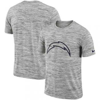 Men's Los Angeles Chargers Nike Heathered Black Sideline Legend Velocity Travel Performance T-Shirt