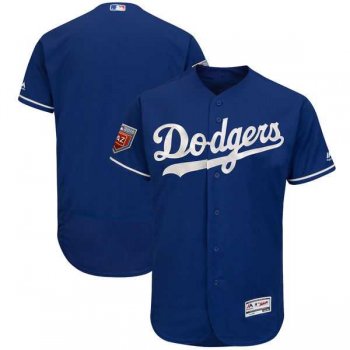 Men's Los Angeles Dodgers Customized Majestic Royal 2018 Spring Training Flex Base Team Jersey