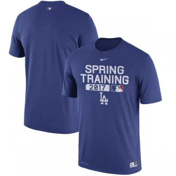 Men's Los Angeles Dodgers Nike Royal 2017 Spring Training Authentic Collection Legend Team Issue Performance T-Shirt