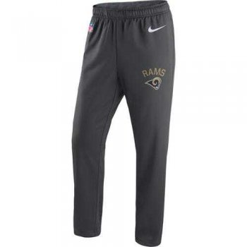 Men's Los Angeles Rams Nike Anthracite Circuit Sideline Performance Pants