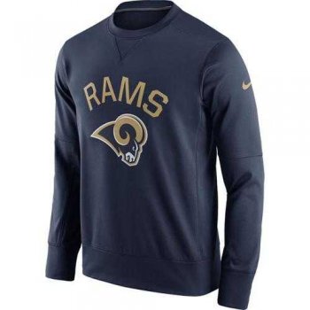 Men's Los Angeles Rams Nike Navy Sideline Circuit Performance Sweatshirt