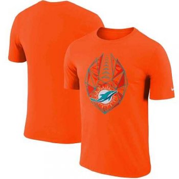 Men's Miami Dolphins Nike Orange Fan Gear Icon Performance T-Shirt