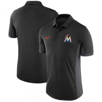 Men's Miami Marlins Nike Black Franchise Polo