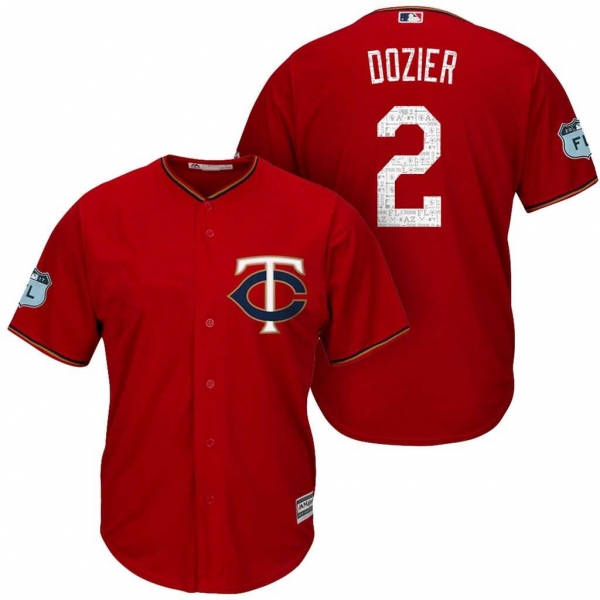 Men's Minnesota Twins #2 Brian Dozier 2017 Spring Training Cool Base Stitched MLB Jersey