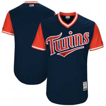 Men's Minnesota Twins Customized Navy 2017 Little League World Series Players Weekend Jersey