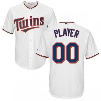 Men's Minnesota Twins Majestic White Cool Base Custom Jersey