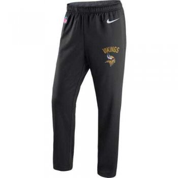 Men's Minnesota Vikings Nike Black Circuit Sideline Performance Pants