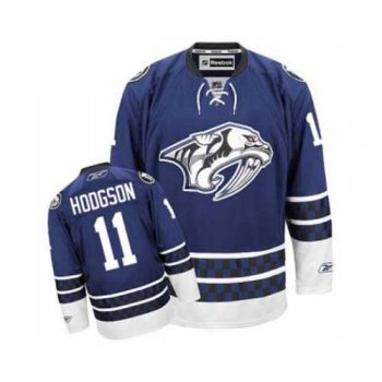 Men's Nashville Predators #11 Cody Hodgson Blue Third NHL Jersey