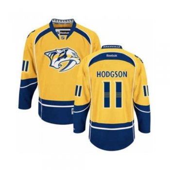 Men's Nashville Predators #11 Cody Hodgson Gold Home NHL Jersey