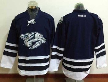 Men's Nashville Predators Blank Blue Third Stitched NHL Jersey