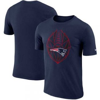 Men's New England Patriots Nike Navy Fan Gear Icon Performance T-Shirt