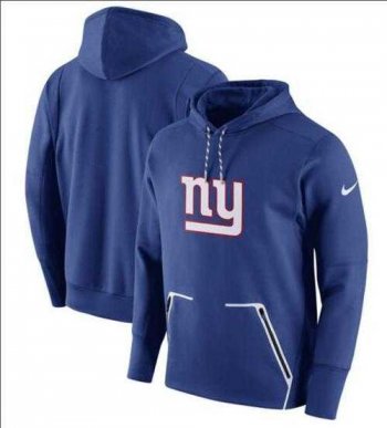 Men's New York Giants Nike Royal Champ Drive Vapor Speed Performance Pullover Hoodie