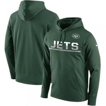 Men's New York Jets Nike Green Sideline Circuit Pullover Performance Hoodie