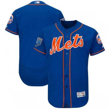 Men's New York Mets Customized Majestic Royal 2018 Spring Training Flex Base Team Jersey