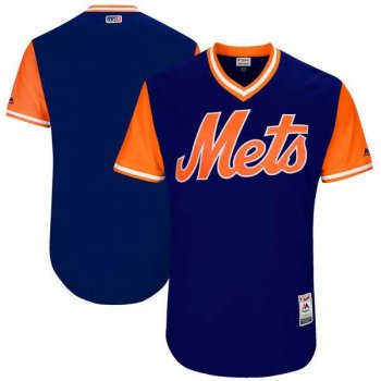 Men's New York Mets Customized Royal 2017 Little League World Series Players Weekend Jersey