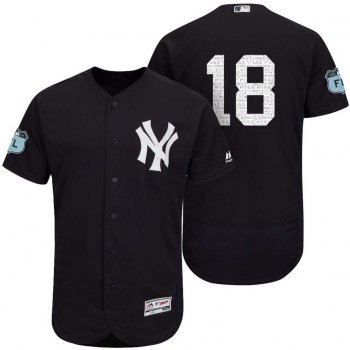 Men's New York Yankees #18 Didi Gregorius 2017 Spring Training Flex Base Authentic Collection Stitched Baseball Jersey