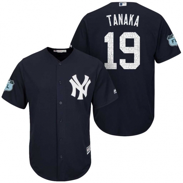 Men's New York Yankees #19 Masahiro Tanaka 2017 Spring Training Cool Base Stitched MLB Jersey