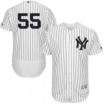 Men's New York Yankees #55 Sonny Gray White Strip Flexbase Authentic Collection Stitched MLB