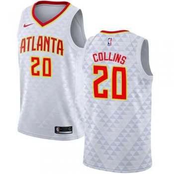 Men's Nike Atlanta Hawks #20 John Collins White NBA Swingman Association Edition Jersey