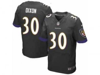 Men's Nike Baltimore Ravens #30 Kenneth Dixon Elite Black Alternate NFL Jersey