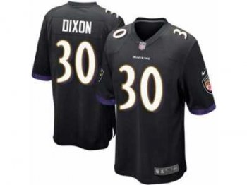 Men's Nike Baltimore Ravens #30 Kenneth Dixon Game Black Alternate NFL Jersey