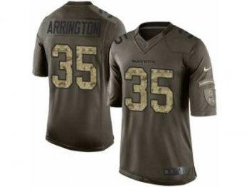 Men's Nike Baltimore Ravens #35 Kyle Arrington Limited Green Salute to Service NFL Jersey