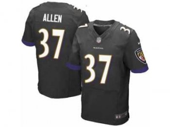 Men's Nike Baltimore Ravens #37 Javorius Allen Elite Black Alternate NFL Jersey