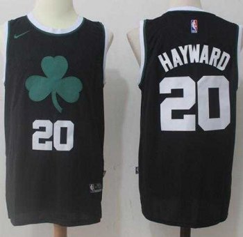 Men's Nike Boston Celtics #20 Gordon Hayward Black Fashion NBA Swingman Jersey