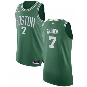 Men's Nike Boston Celtics #7 Jaylen Brown Green NBA Authentic Icon Edition Jersey