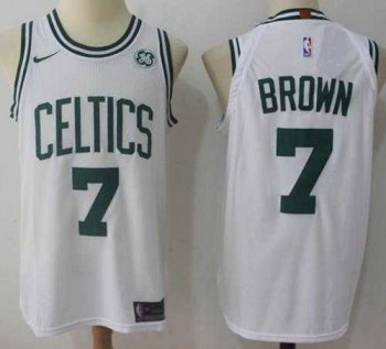 Men's Nike Boston Celtics #7 Jaylen Brown White NBA Swingman Association Edition Jersey