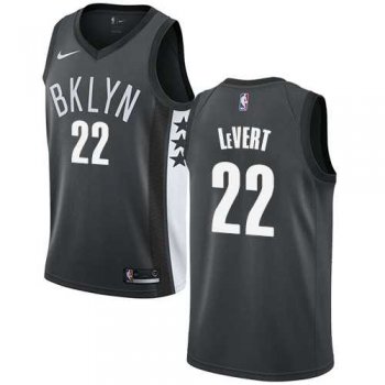 Men's Nike Brooklyn Nets #22 Caris LeVert Gray NBA Swingman Statement Edition Jersey