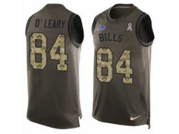 Men's Nike Buffalo Bills #84 Nick O'Leary Limited Green Salute to Service Tank Top NFL Jersey