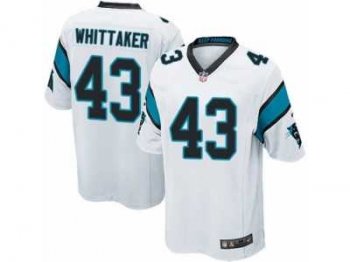 Men's Nike Carolina Panthers #43 Fozzy Whittaker Game White NFL Jersey