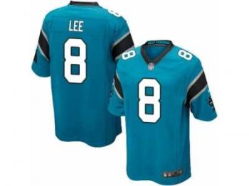 Men's Nike Carolina Panthers #8 Andy Lee Game Blue Alternate NFL Jersey