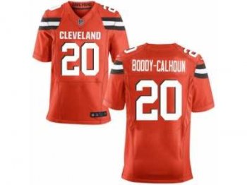 Men's Nike Cleveland Browns #20 Briean Boddy-Calhoun Elite Orange Alternate NFL Jersey