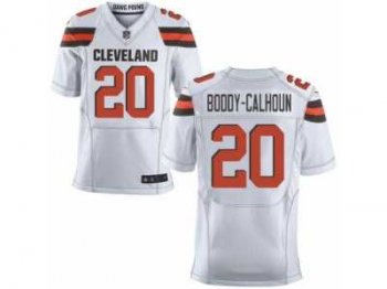 Men's Nike Cleveland Browns #20 Briean Boddy-Calhoun Elite White NFL Jersey