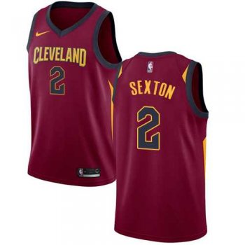 Men's Nike Cleveland Cavaliers #2 Collin Sexton Red NBA Swingman Icon Edition Jersey