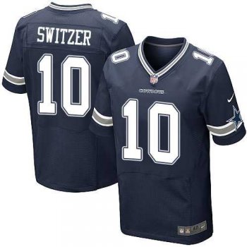 Men's Nike Dallas Cowboys #10 Ryan Switzer Elite Navy Blue Team Color NFL Jersey