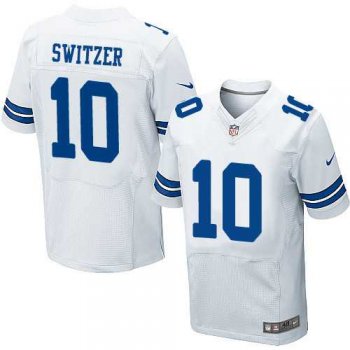 Men's Nike Dallas Cowboys #10 Ryan Switzer Elite White NFL Jersey