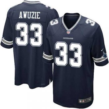 Men's Nike Dallas Cowboys #33 Chidobe Awuzie Navy Blue Game Home Jersey