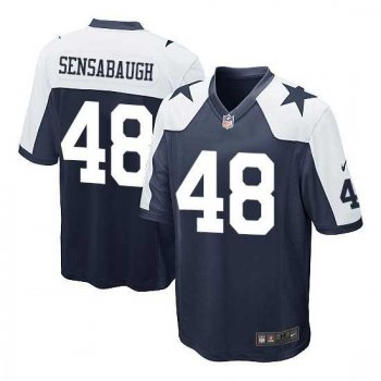 Men's Nike Dallas Cowboys #48 Daryl Johnston Navy Blue Game Alternate Throwback Jersey