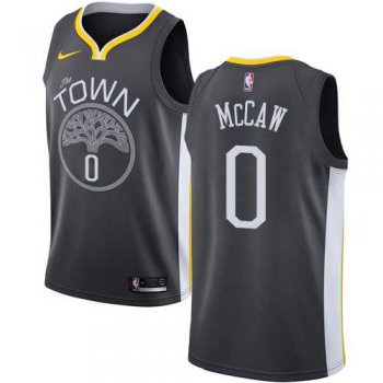 Men's Nike Golden State Warriors #0 Patrick McCaw Black NBA Swingman Statement Edition Jersey