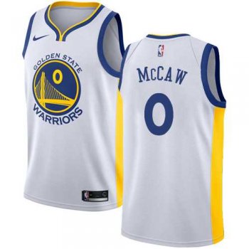 Men's Nike Golden State Warriors #0 Patrick McCaw White NBA Swingman Association Edition Jersey