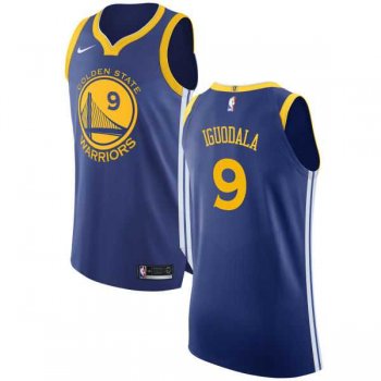 Men's Nike Golden State Warriors #9 Andre Iguodala Blue NBA Authentic Icon Edition Jersey