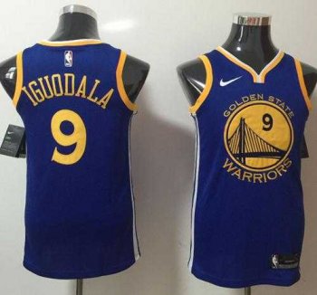 Men's Nike Golden State Warriors #9 Andre Iguodala Blue NBA Swingman Icon Edition Jersey