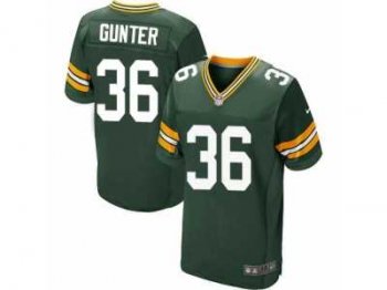 Men's Nike Green Bay Packers #36 LaDarius Gunter Elite Green Team Color NFL Jersey