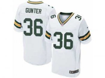 Men's Nike Green Bay Packers #36 LaDarius Gunter Elite White NFL Jersey