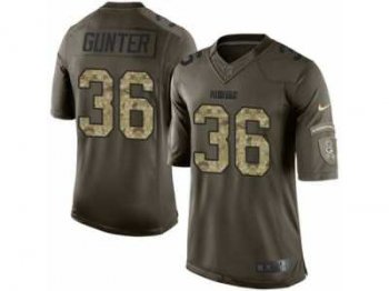 Men's Nike Green Bay Packers #36 LaDarius Gunter Limited Green Salute to Service NFL Jersey