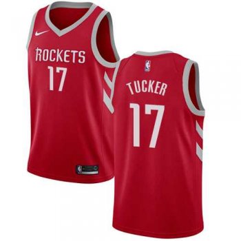 Men's Nike Houston Rockets #17 PJ Tucker Red NBA Swingman Icon Edition Jersey